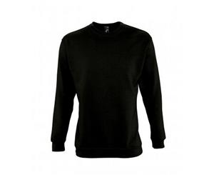 Sols Mens Supreme Plain Cotton Rich Sweatshirt (Black) - PC2415