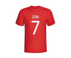 Son Heung-min South Korea Hero T-shirt (red)