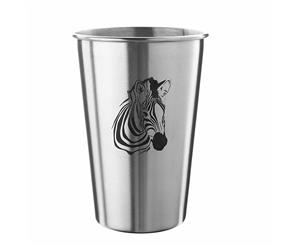 Stainless Steel Cups-500ml-Metal Drinking Glasses-Zebra