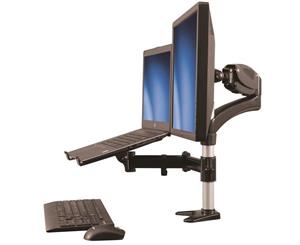 StarTech Single-Monitor Arm - Laptop Tray - One-Touch Height Adjust