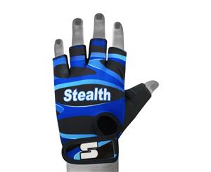 Stealth Sports weight lifting gym gloves - Blue