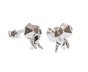 Sterling Faceted Tusk Cufflinks