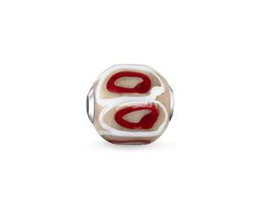 THOMAS SABO Bead &quotGlass Bead Red Beige White"