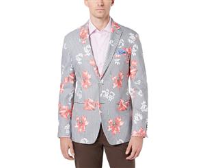 Tallia Mens Slim Fit Floral Sportcoat