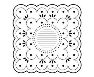 The Crafters Workshop 6X6 Template - Dotted Scallop