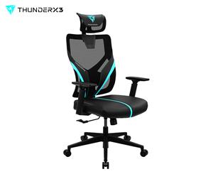 ThunderX3 YAMA1 Ergonomic Mesh Gaming Chair - Black/Cyan