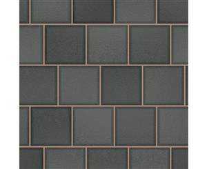 Tiling on a Roll Glass Tile Wallpaper Charcoal / Rose Gold Holden 89353