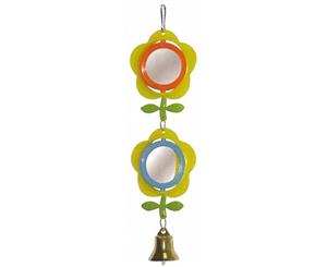 Two Flower Mirrors with Bell Toy