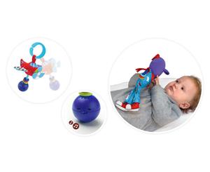 Yookidoo Pilot Baby Activity Rattle Plush Toy Play Set