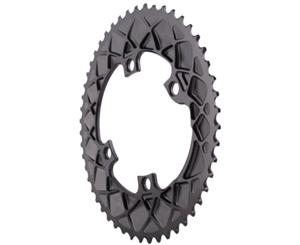 absoluteBLACK Premium Oval 110BCD 4B Outer 2x Chainring Grey 50T