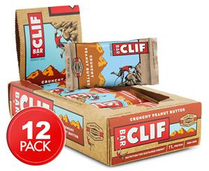 12 x Clif Bar Crunchy Peanut Butter Energy Bar 68g