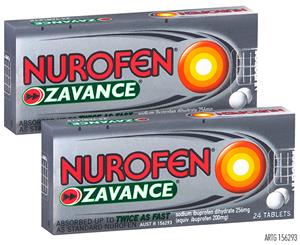 2 x Nurofen Zavance 200mg Tablets 24 Tablets