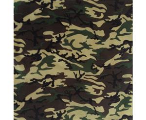 20x Bandana Paisley 100% Cotton Head Wrap Durag Bandanna Scarf Mask Bulk - Army Camouflage - Army Camouflage