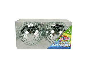 2pce Mirror Balls 9.5cm Diameter Hangable Great for Party Theming