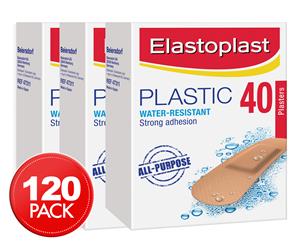 3 x Elastoplast Plastic Plasters 40pk