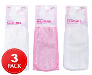 3pk Beauty 360 Cosmetic Wrap - Pink/White