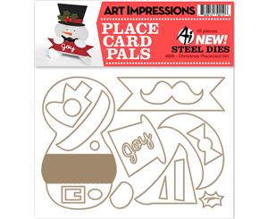 Art Impressions Die-Christmas Placecard Set