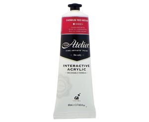 Atelier Interactive Acrylic Paint 80ml S4 - Cadmium Red Medium