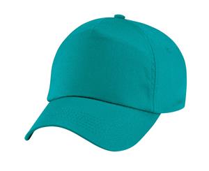 Beechfield Plain Unisex Junior Original 5 Panel Baseball Cap (Emerald) - PC2109