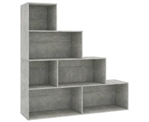 Book Cabinet/Room Divider Concrete Grey 155x24x160cm Chipboard Stand