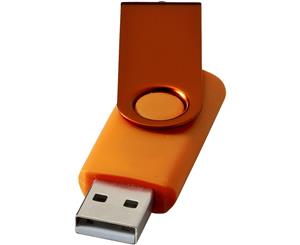 Bullet Rotate Metallic Usb Stick (Orange) - PF1525