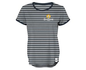 Bundy Bundaberg Rum LADIES Stripe Rosette Top Tee Shirt