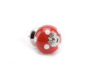 Cgb Giftware Red/White Polka Drawer Handle (Red/White) - CB1460