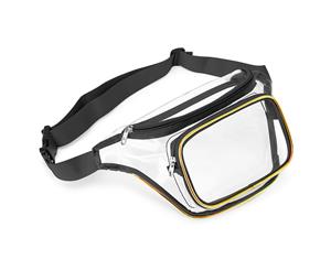 CoolBELL Clear Fanny Pack Waist Bag-Transparent Black