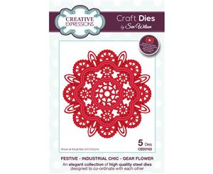 Creative Expressions Festive Craft Dies By Sue Wilson-Industrial Chic-Gear Flower