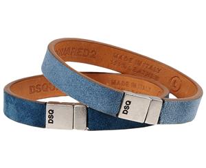 DSQUARED2 Sueded Bracelet 2-Pack - Slate Blue