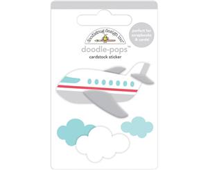 Doodlebug - Doodle-Pops 3D Stickers Jet Set - I Heart Travel