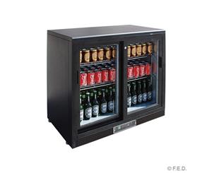 Double Sliding Door Drink Cooler