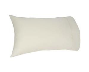 Easy Rest - Soft and Elegant 250TC Pure Cotton Percale Pillow Case (Standard) - Cream