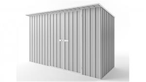 EasyShed D3815 Skillion Roof Garden Shed - Zincalume