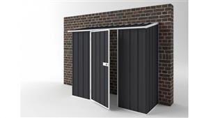 EasyShed S2308 Off The Wall Garden Shed - Monument