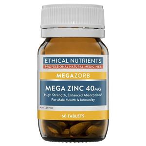 Ethical Nutrients MEGAZORB Mega Zinc 40mg 60 Tablets