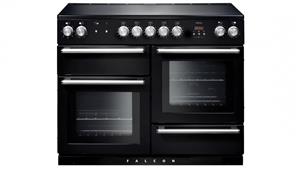 Falcon Nexus 1100mm Chrome Fitting Freestanding Induction Cooker - Black