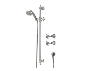 Fienza Lillian Rail Shower Set with Taps Brushed Nickel 336103CDBN