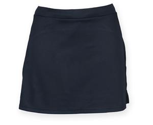 Finden & Hales Womens/Ladies Sports Skort With Moisture Wicking Finish (Navy) - RW4162