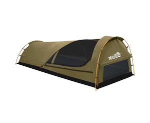 Free Standing Swag Tent with King Single Mattress Pillow Set