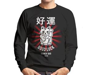 Good Luck Noodle Bar Tokyo Men's Sweatshirt - Black