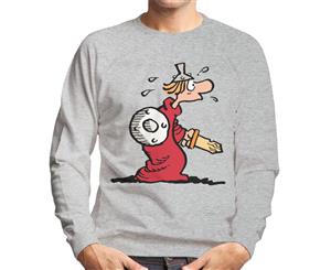 Hagar The Horrible Lucky Eddie Battle Men's Sweatshirt - Heather Grey