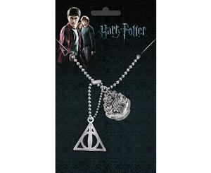 Harry Potter Crest and Hallows Dog Tag