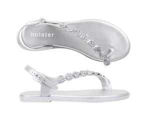 Holster - Women's Ava Vegan Jelly Sandal- Platinum