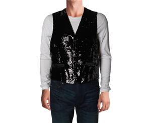 INC Mens Sequined Slim Fit Suit Vest