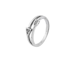 Intrigue Womens/Ladies Vintage Look Arrow Ring (Silver) - JW850