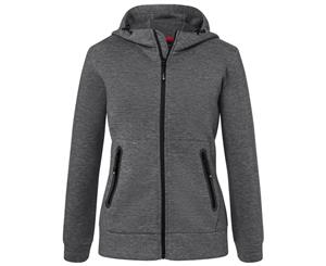 James And Nicholson Womens/Ladies Adjustable Hooded Jacket (Dark Grey Melange) - FU435