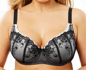 Kayser Perfects Curve It Up Chrissie Swan The Lux Bra - Grey/Black