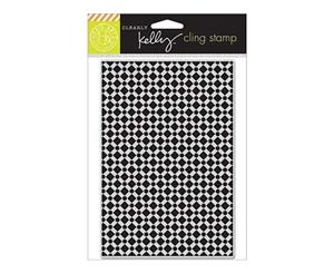 Kelly Purkey Cling Stamp 4.25 Inch X6.25 Inch Background Tile