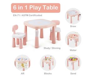 Kids AR Smart Table and Chairs Set Children Game Activity Study Table Desk Play